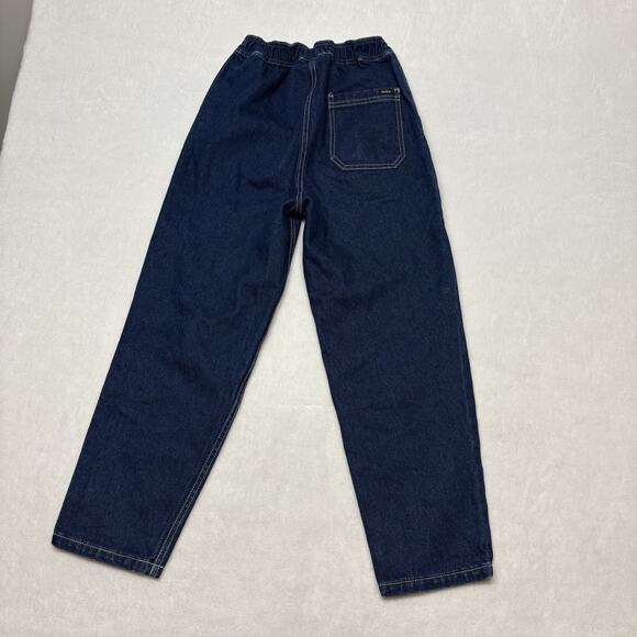 RVCA x Pac Sun Scrunchie High Waisted Jeans Blue Denim Pants Size XS Dark Indigo - Picture 3 of 15